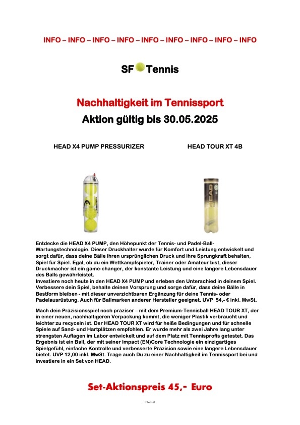 Aktion Pressure u. Tour XT 4B Frühjahr 2025